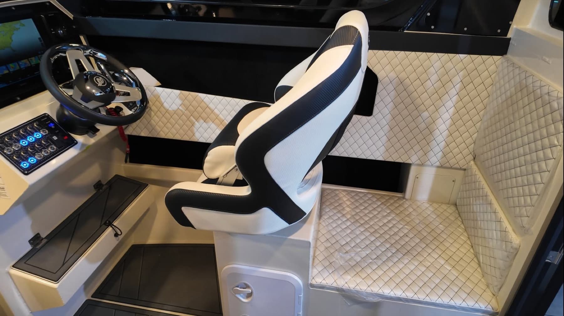 750G2 helm seating and cabin trim