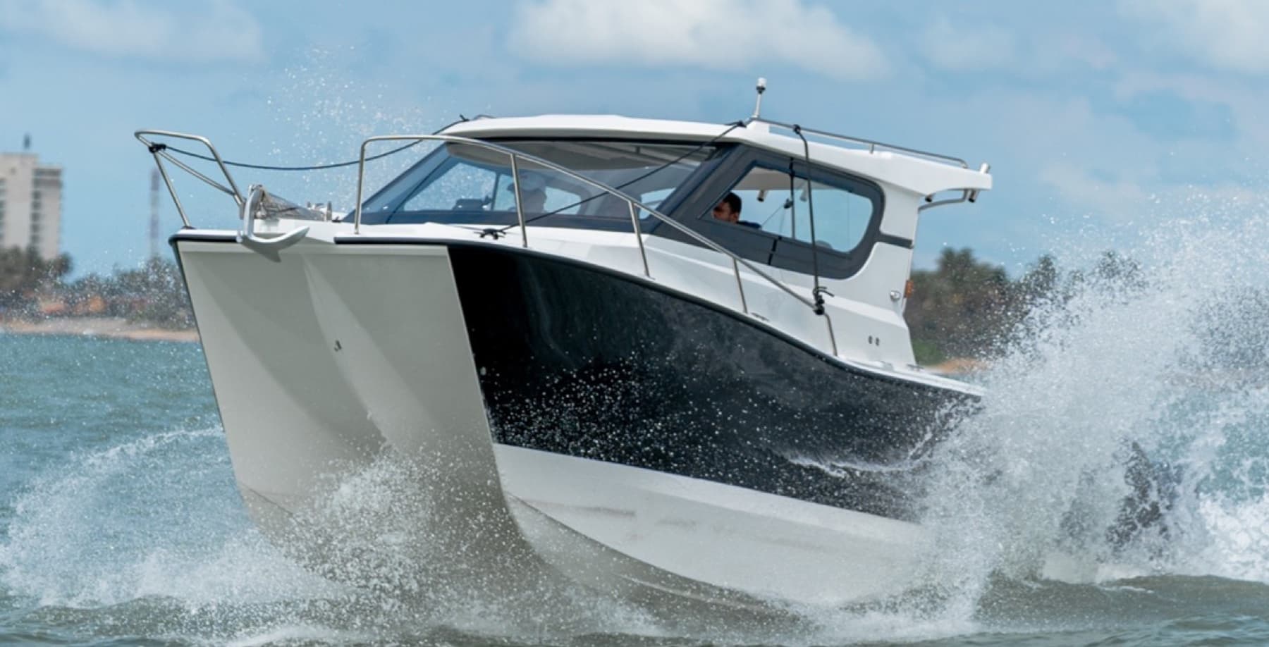 Outrunner Catamarans F7NINE underway