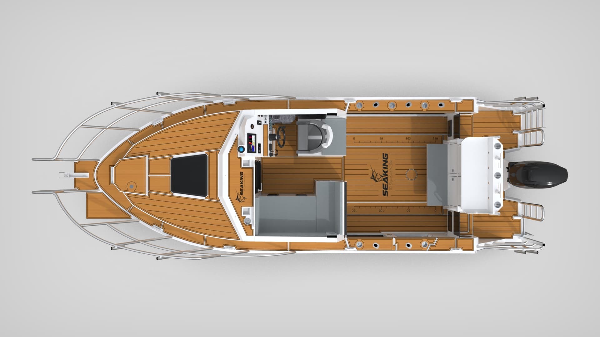 Blue BOSS770 MAX top-view layout render