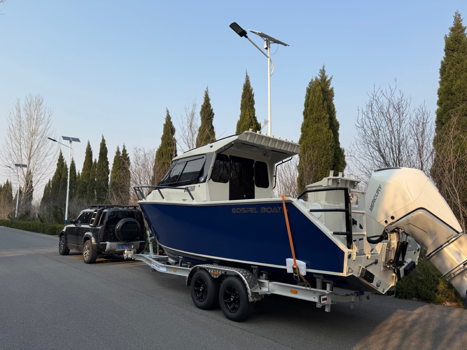 ATLL860 example trailer connected to a tow vehicle