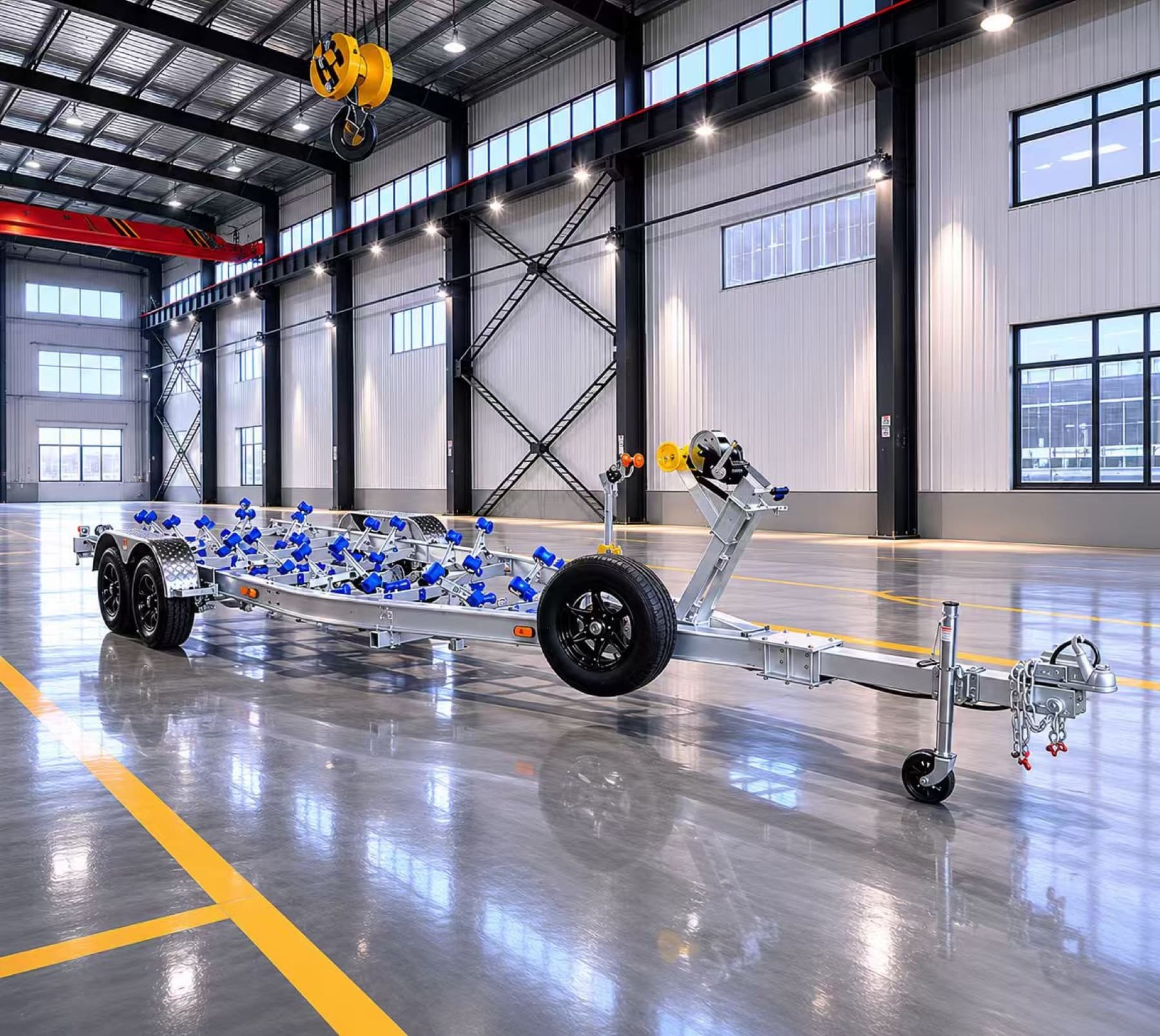 AtLoader tandem-axle aluminium boat trailer